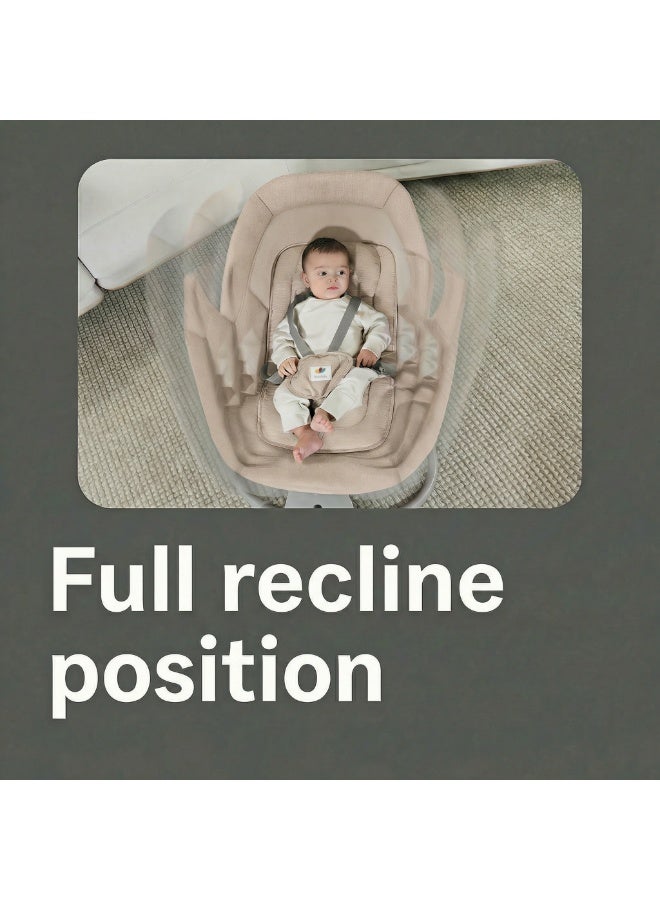 ماستيلا 3 في 1 أورا ديلوكس: سرير بيبي، أرجوحة كهربائية ذكية بـ 5 زوايا حركة، بلوتوث، ريموت كنترول، وناموسية للحماية - Image 4